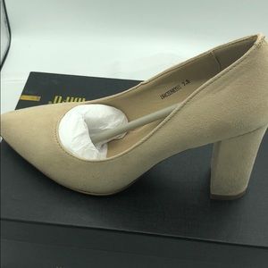 Idifu In4 Chunky-Hi Block High Heels Shoes Women’s 7.5 Pointed Toe